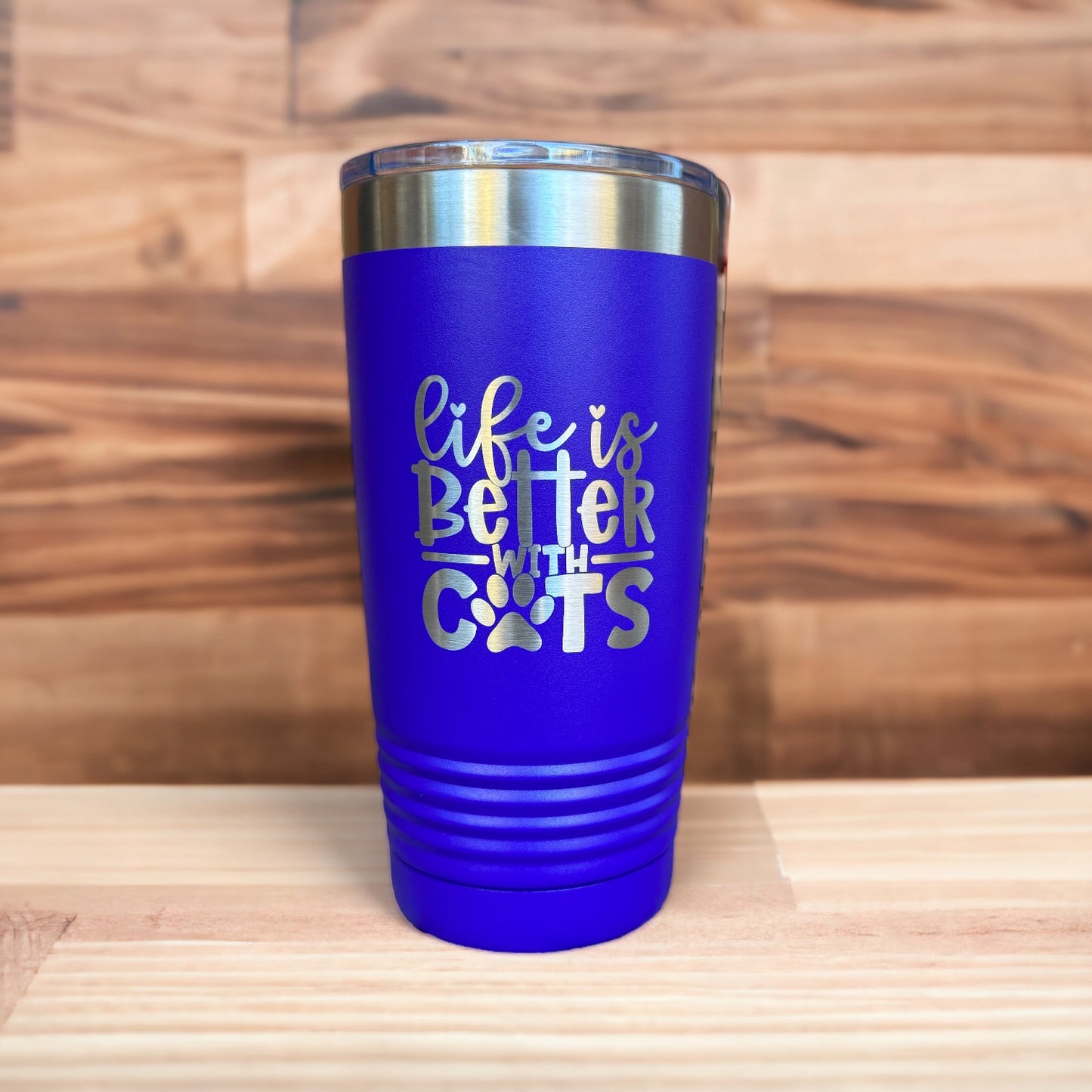 Life is Better w/Cats - 17 Color Options